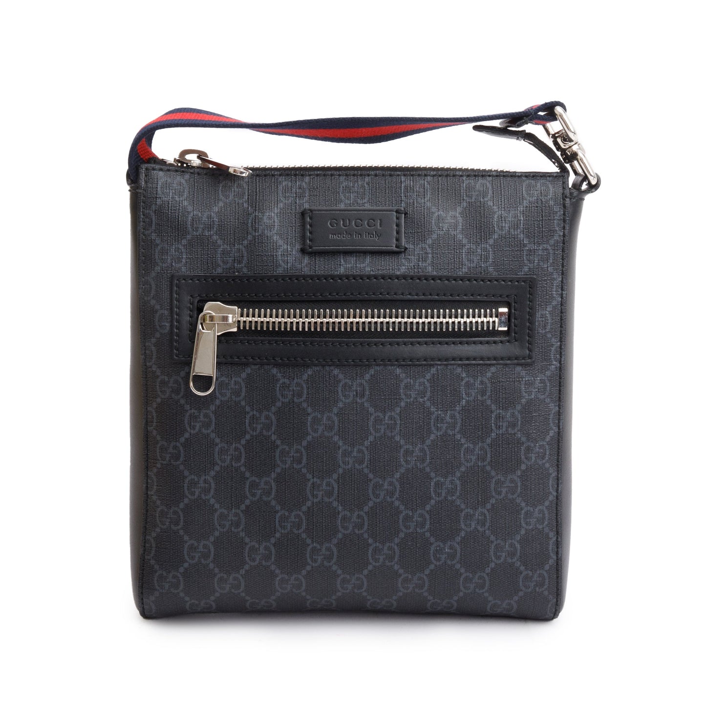 Gucci Black GG Supreme Small Messenger Bag
