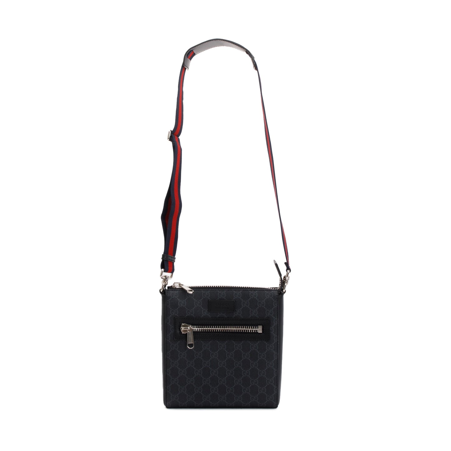 Gucci Black GG Supreme Small Messenger Bag