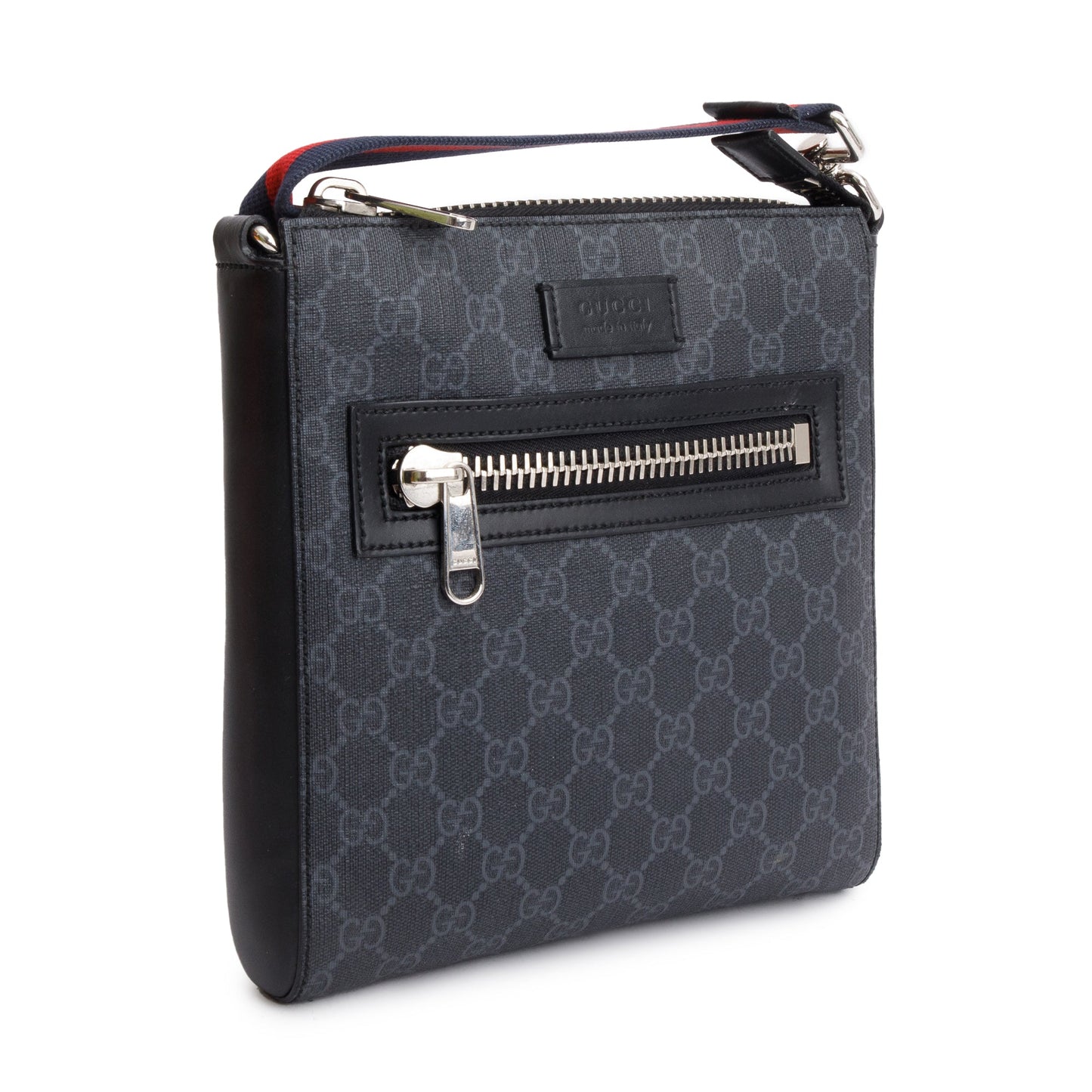 Gucci Black GG Supreme Small Messenger Bag