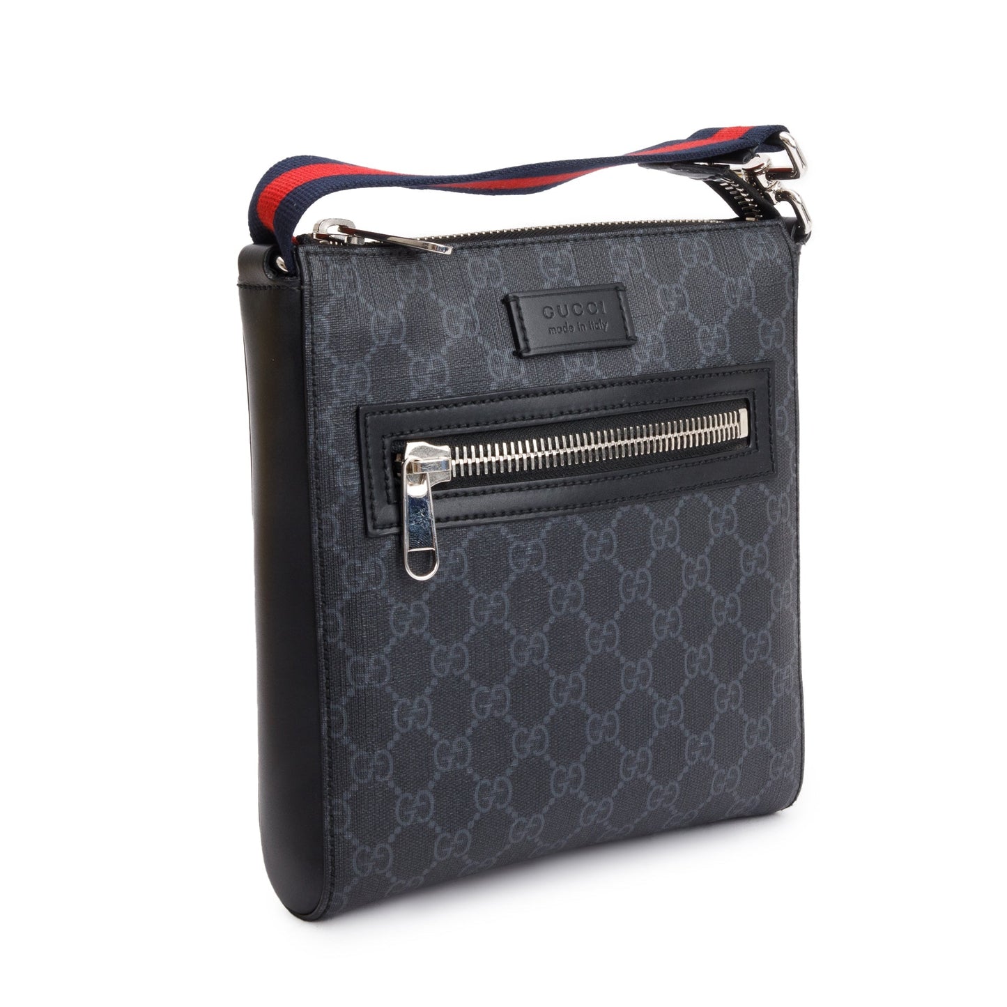 Gucci Black GG Supreme Small Messenger Bag