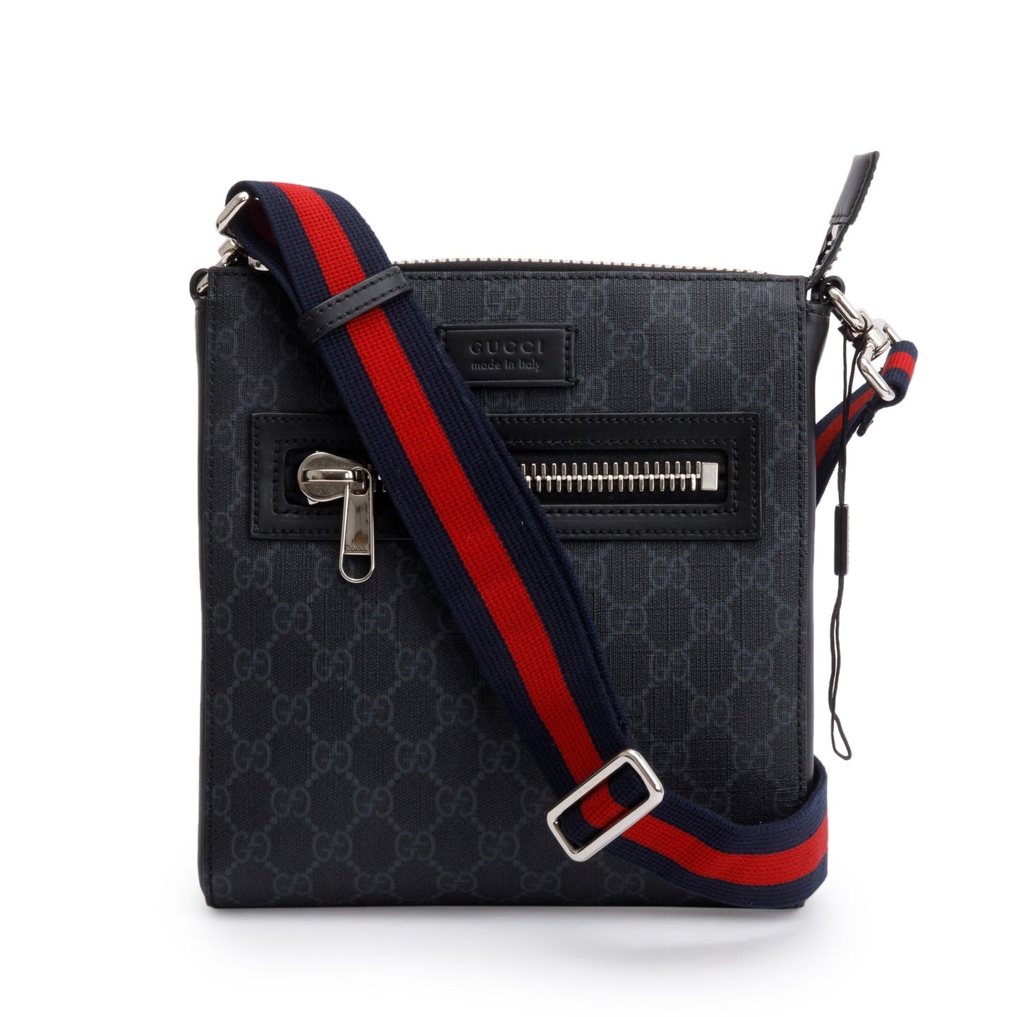 Gucci Black GG Supreme Small Messenger Bag