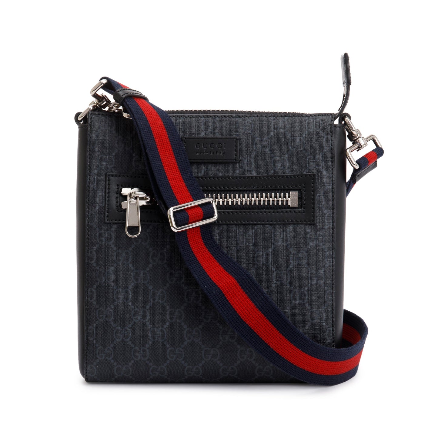 Gucci Black GG Supreme Small Messenger Bag