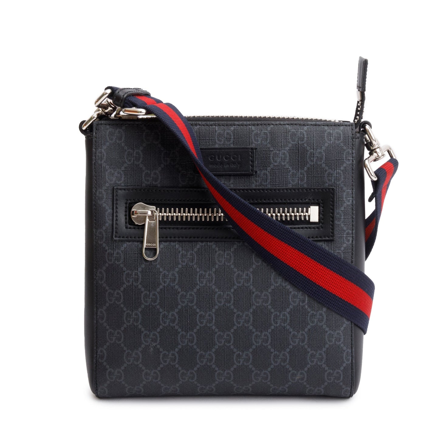 Gucci Black GG Supreme Small Messenger Bag