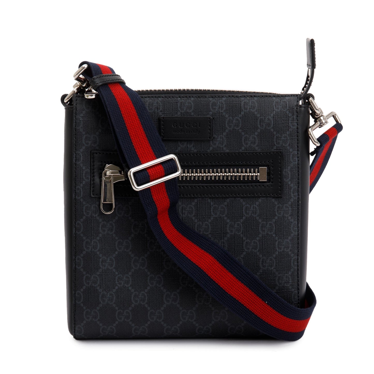 Gucci Black GG Supreme Small Messenger Bag