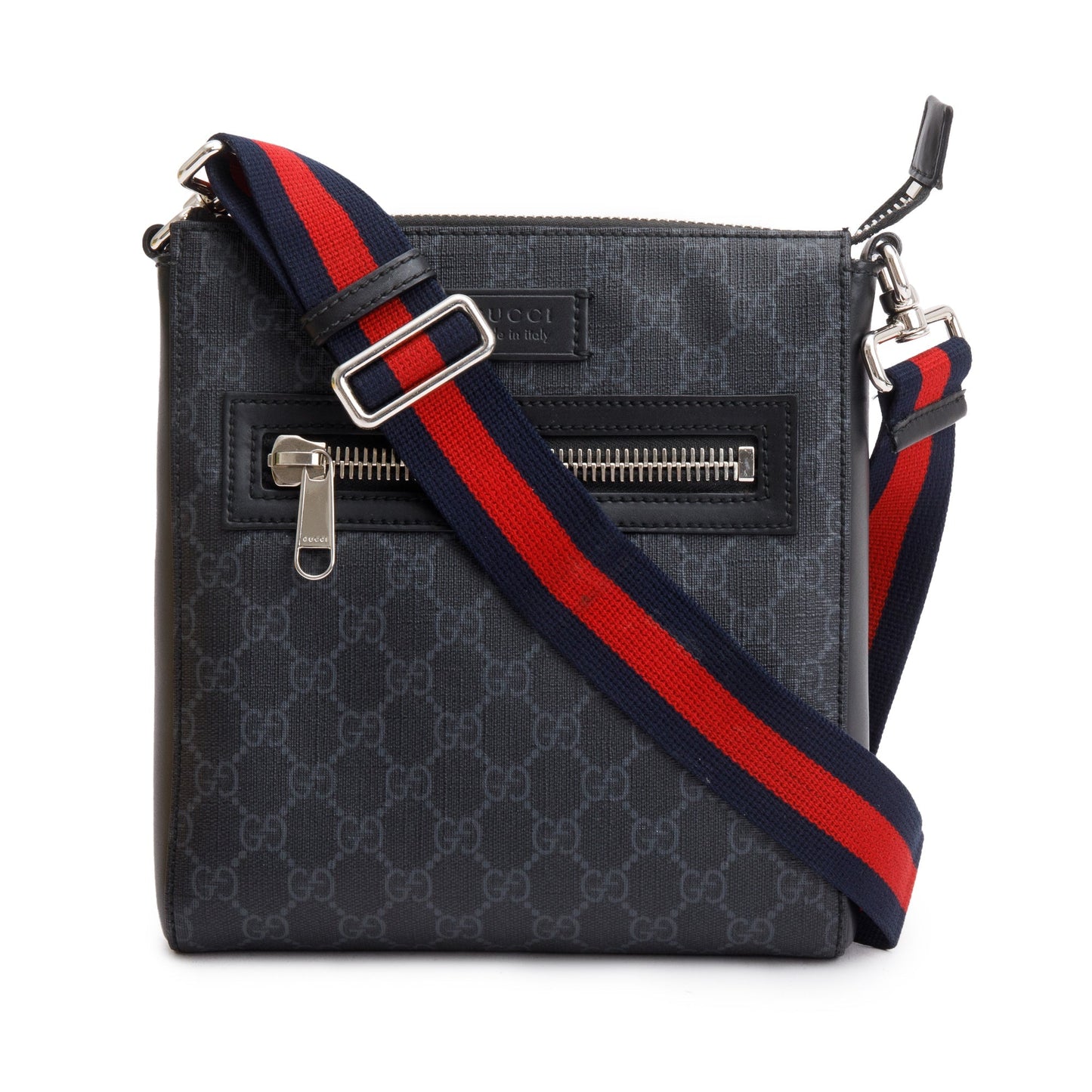 Gucci Black GG Supreme Small Messenger Bag
