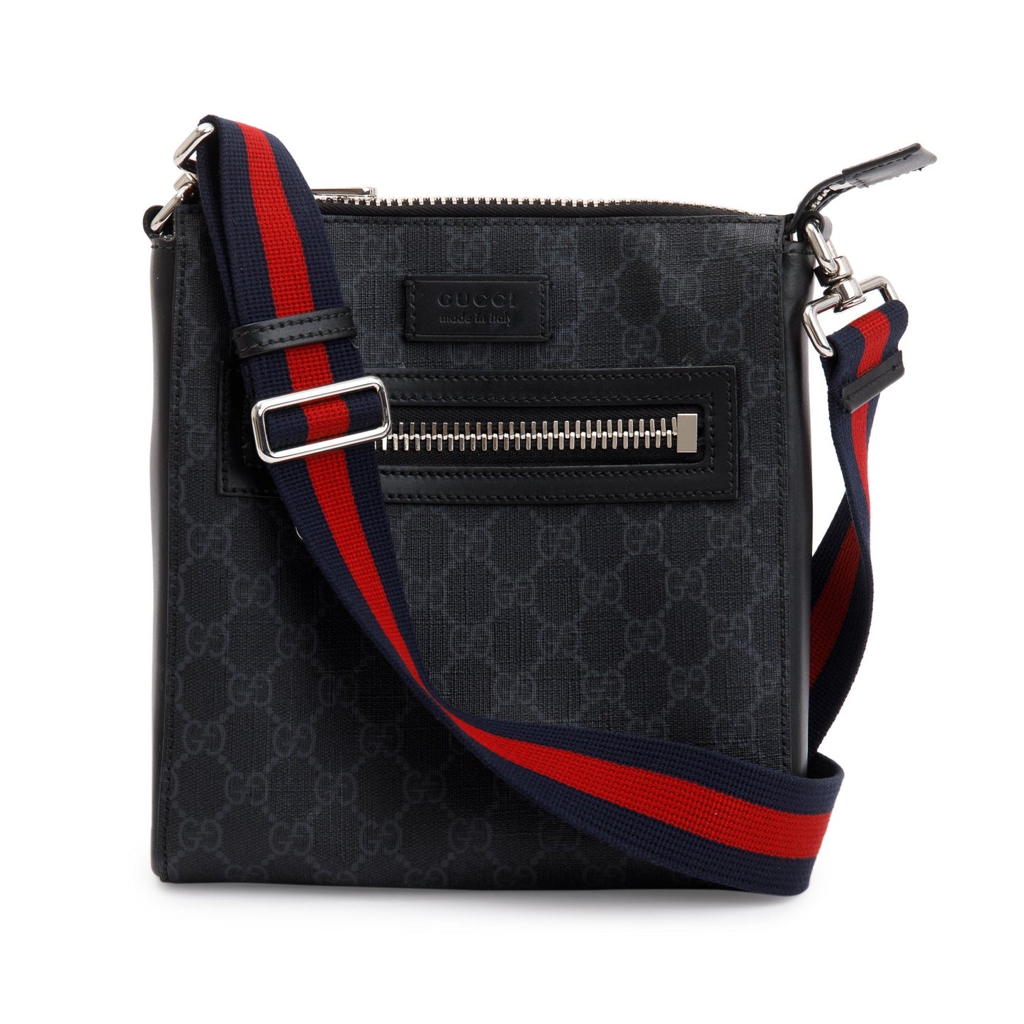 Gucci Black GG Supreme Small Messenger Bag