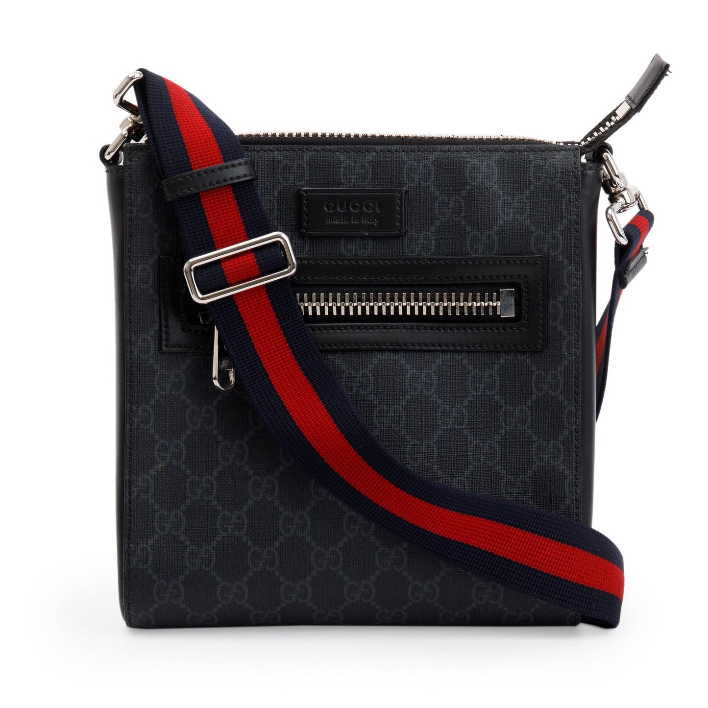 Gucci Black GG Supreme Small Messenger Bag