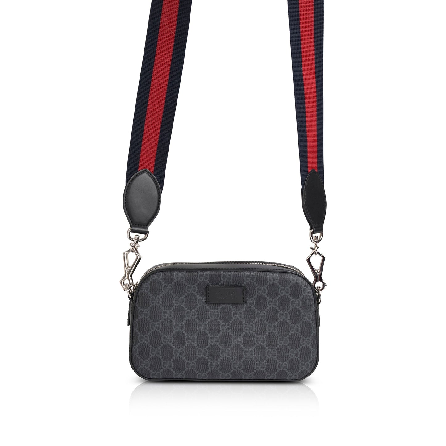 Gucci Black GG Supreme Web Shoulder Bag