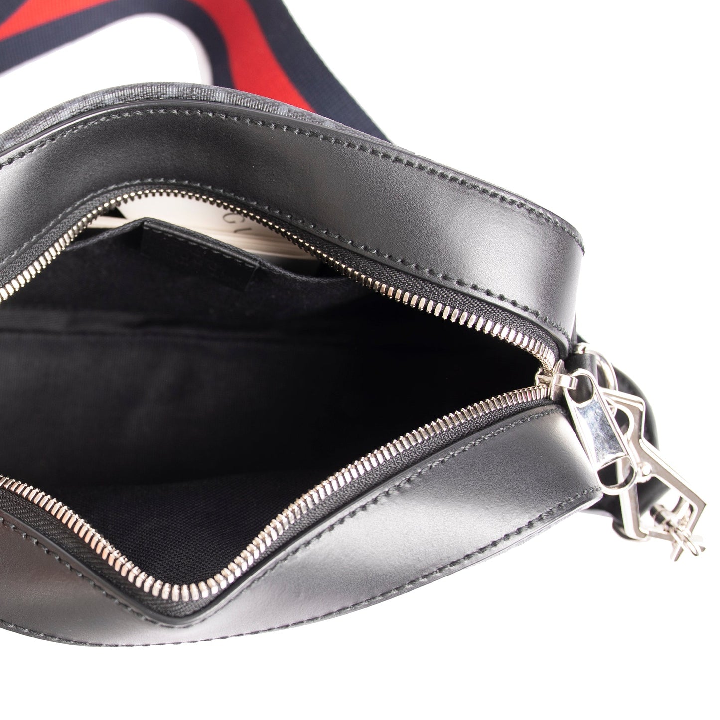 Gucci Black GG Supreme Web Shoulder Bag