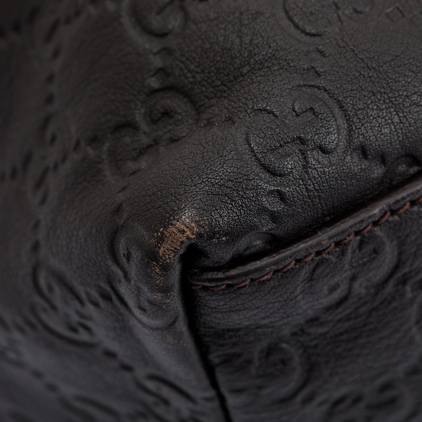 Gucci Black Guccissima Leather Backpack