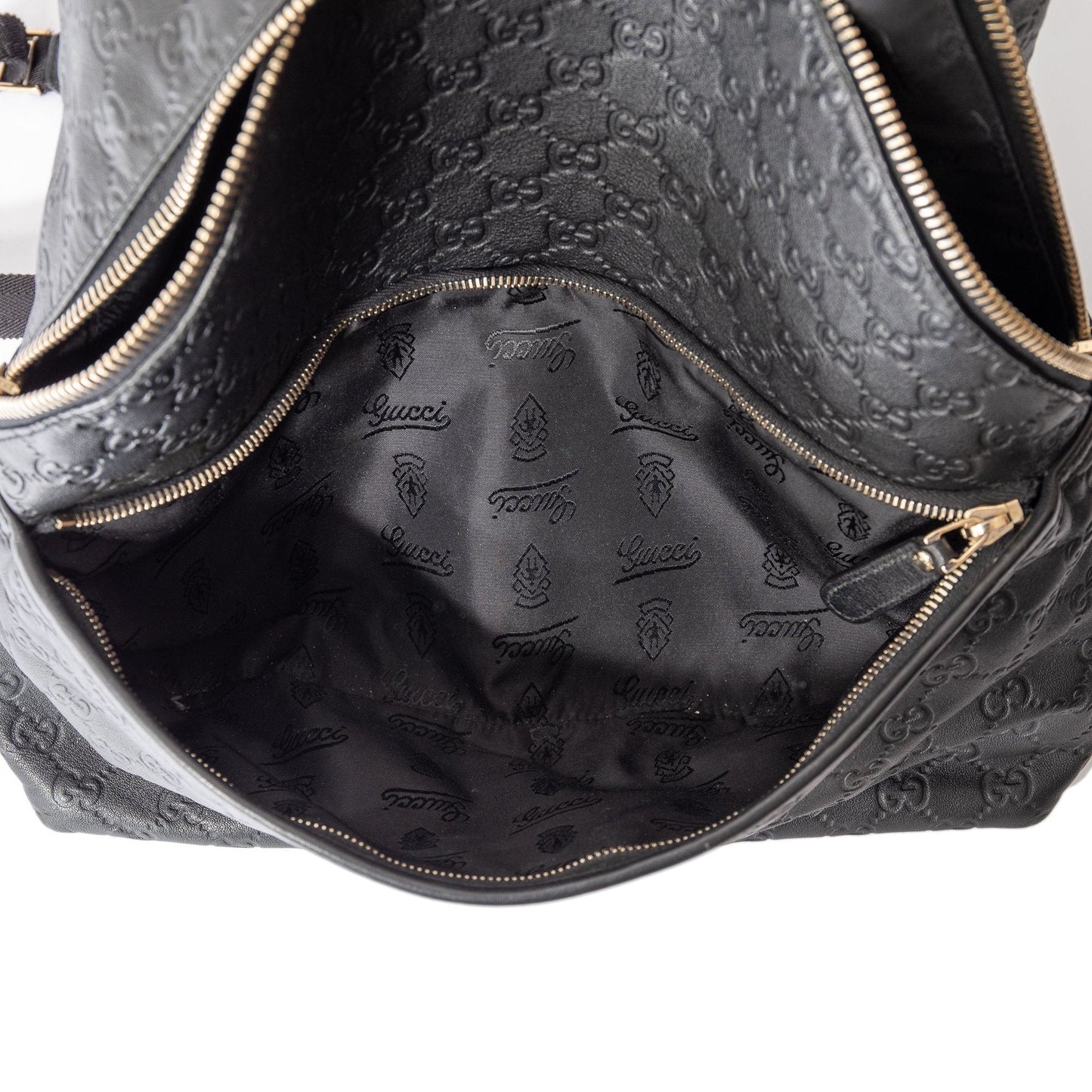 Gucci Black Guccissima Leather Backpack