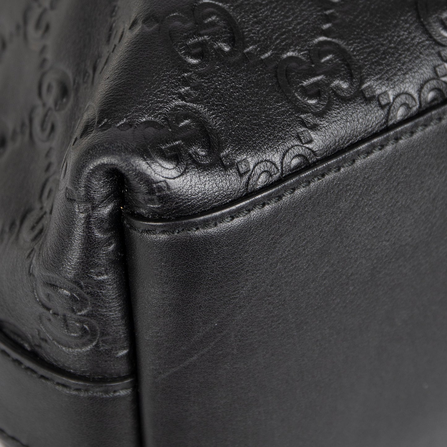 Gucci Black Guccissima Miss G Original Hobo Bag