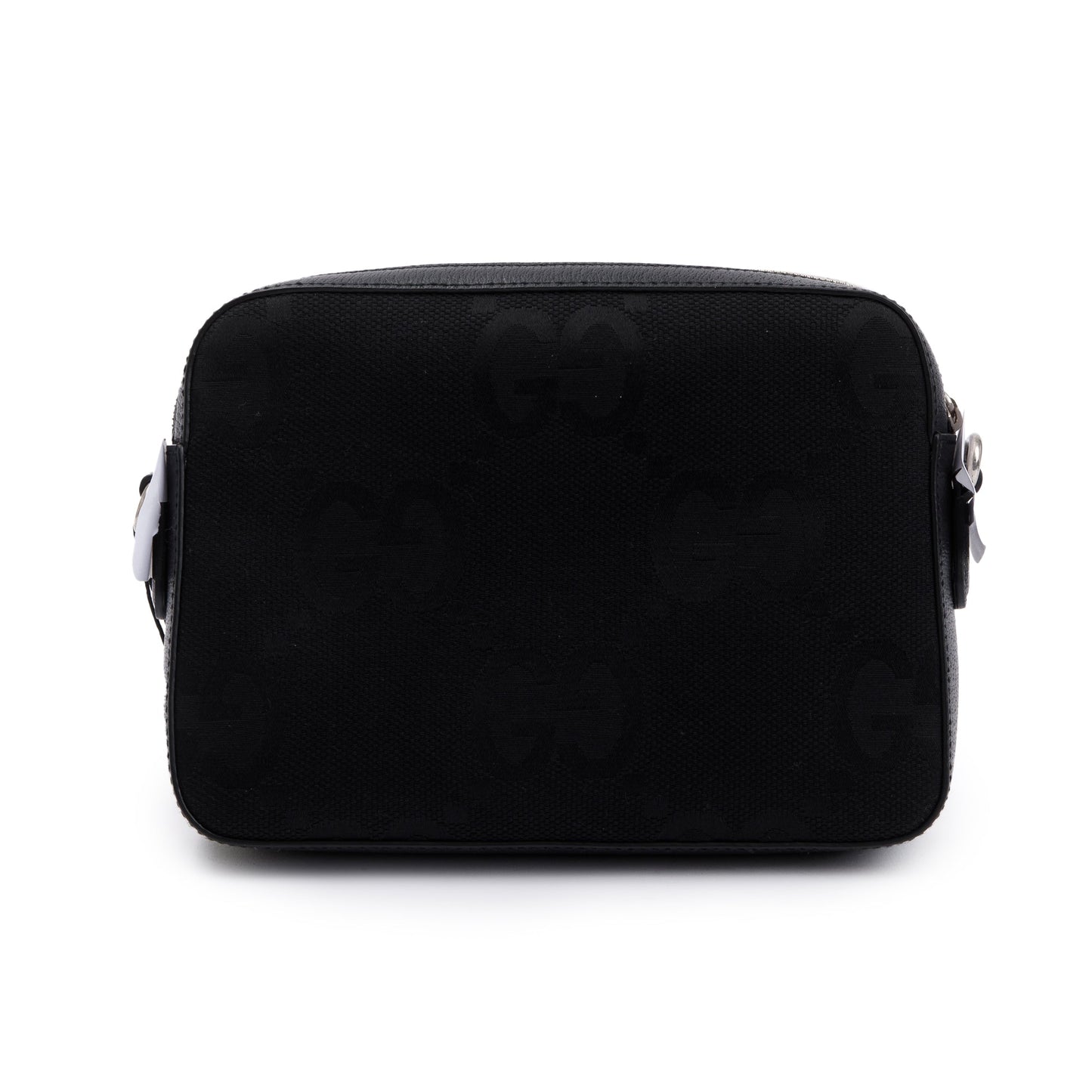 Gucci Black Jumbo GG Canvas Messenger Bag