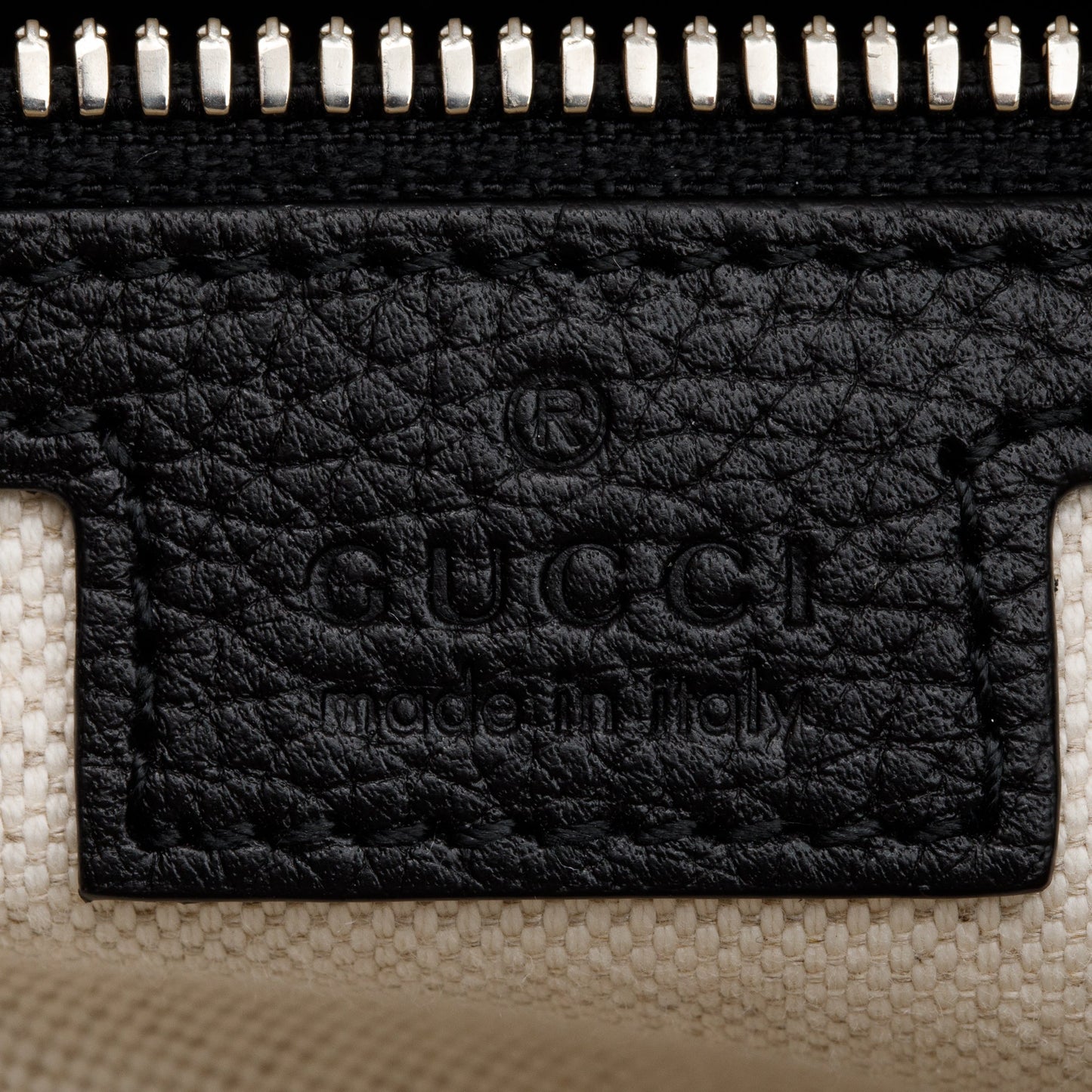 Gucci Black Jumbo GG Embossed Calfksin Leather Convertible Tote