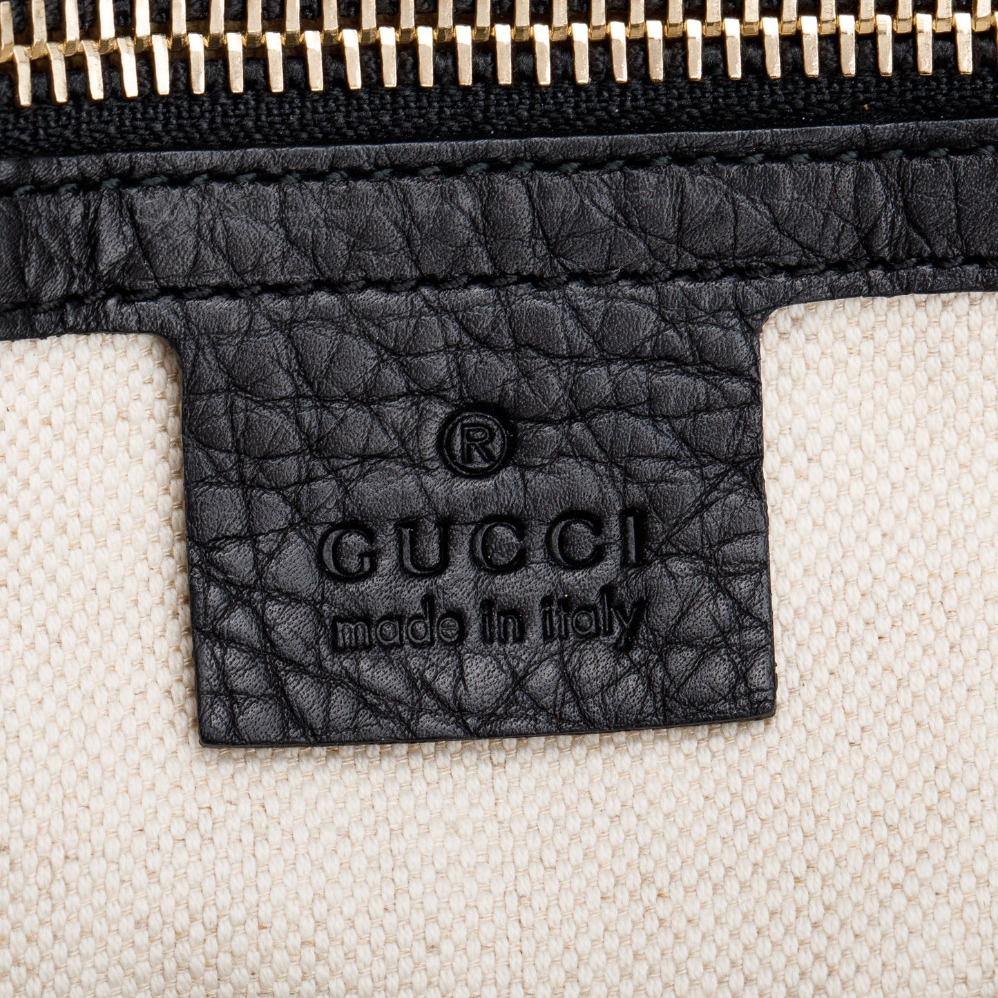 Gucci Black Knight Flora Canvas Medium Bamboo Shopper Tote