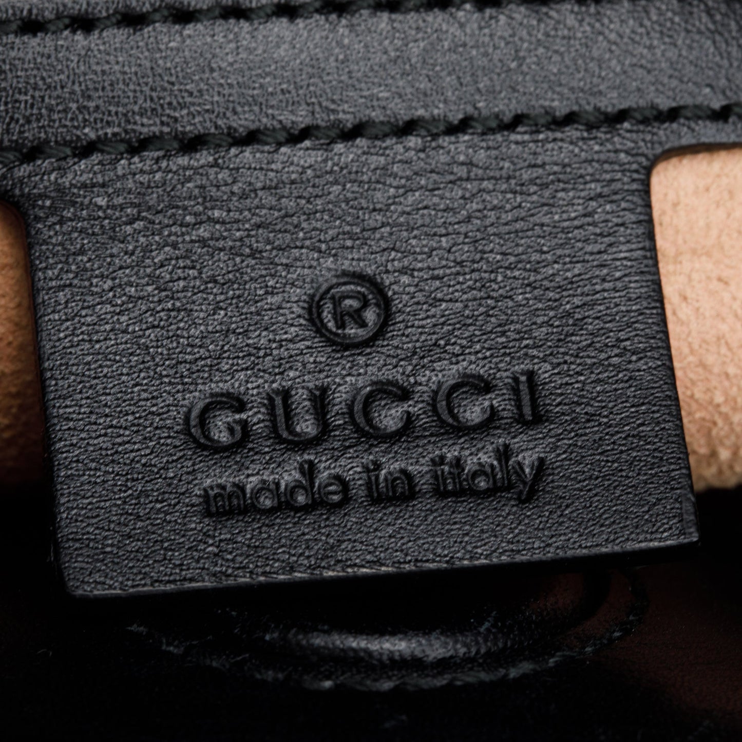 Gucci Black Leather Bamboo Small Nymphaea Handle Bag