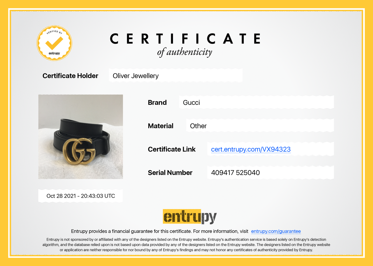 Gucci Black Leather Belt with Double G Buckle
