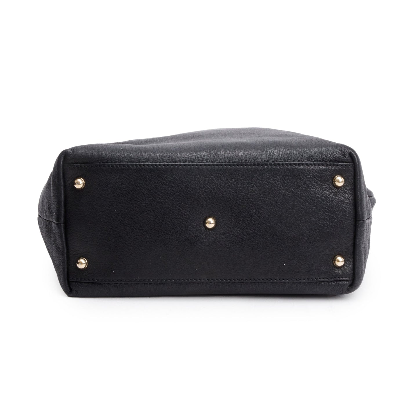 Gucci Black Leather Capri Chain Tote