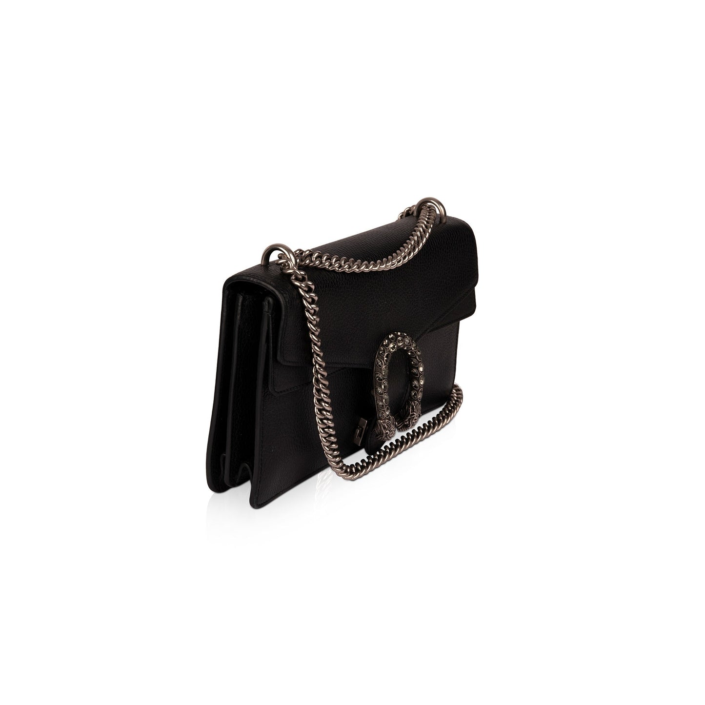 Gucci Black Leather Dionysus Small Shoulder Bag