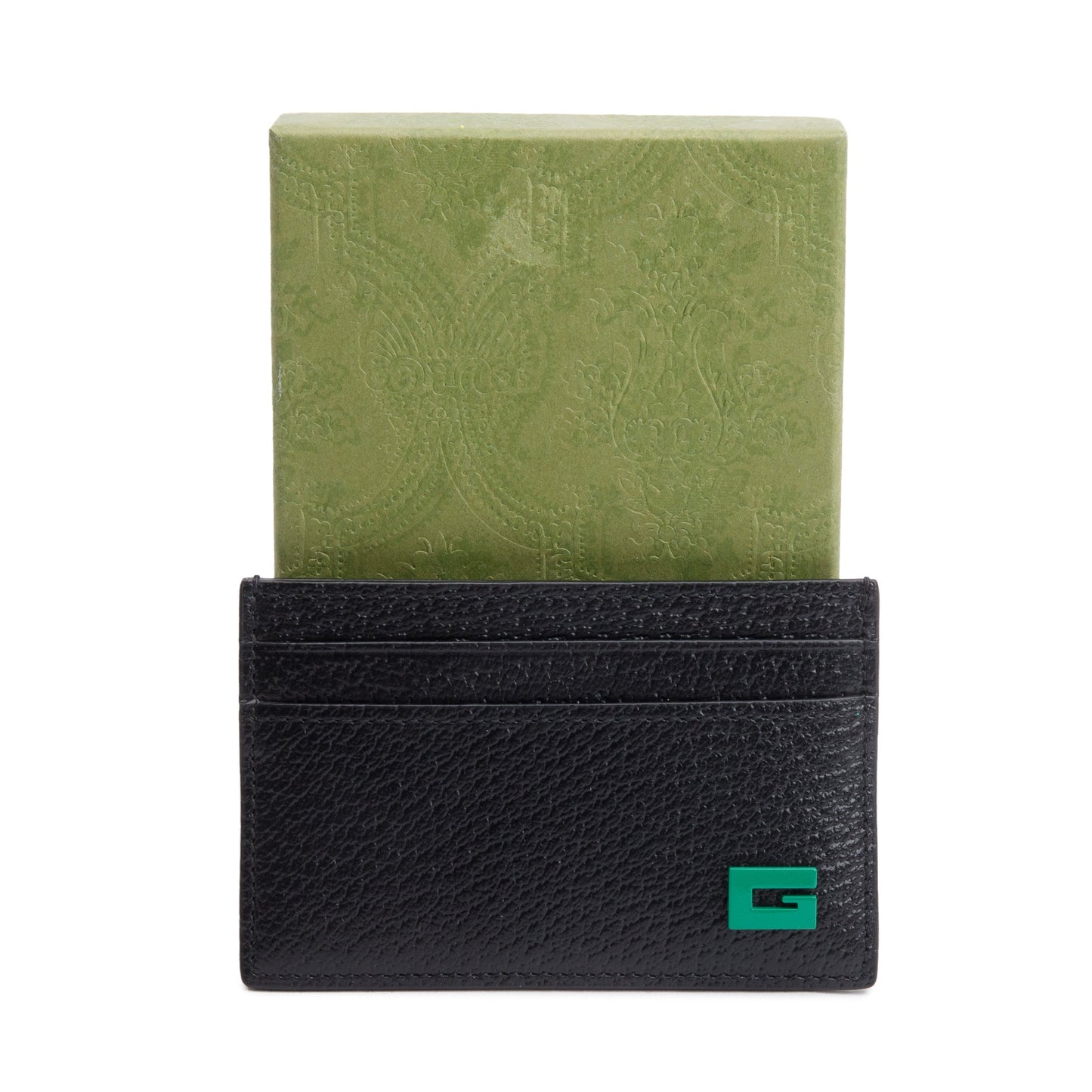 Gucci Black Leather G Card Holder