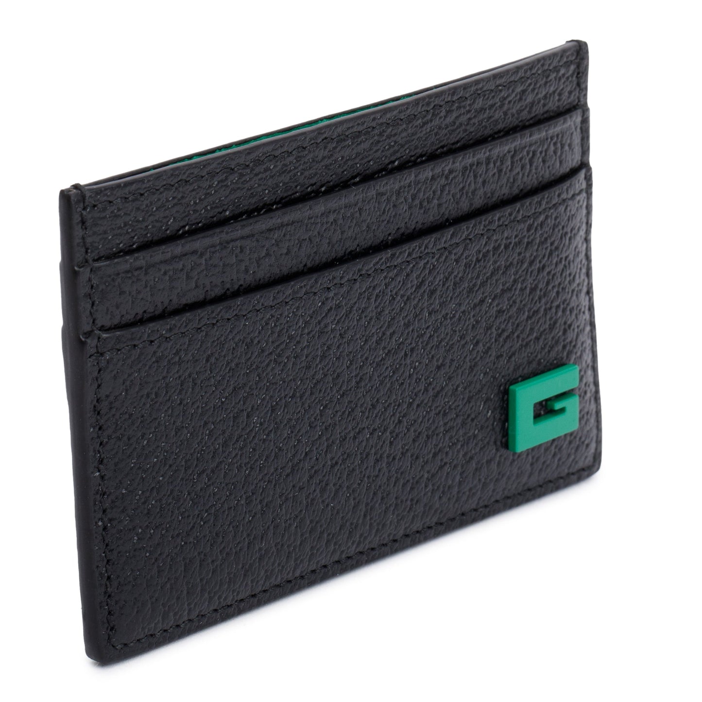 Gucci Black Leather G Card Holder