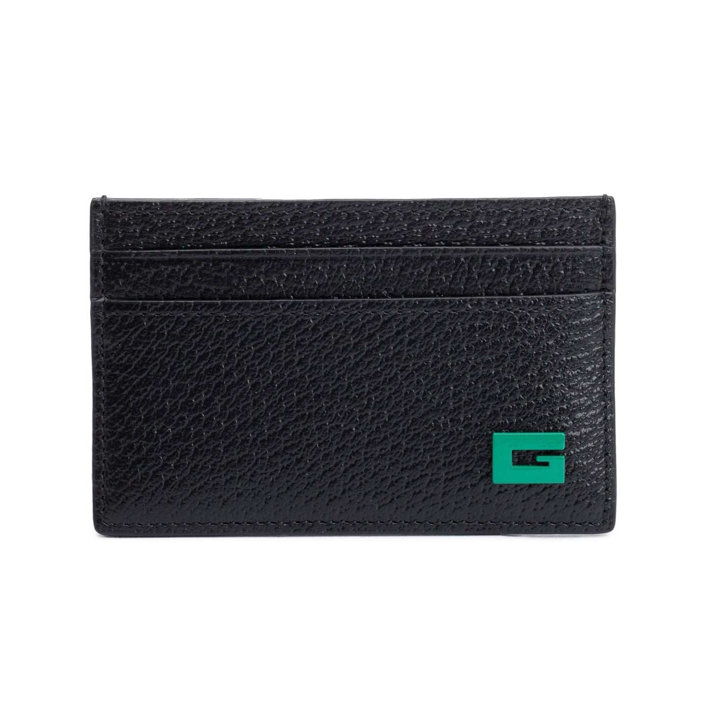 Gucci Black Leather G Card Holder