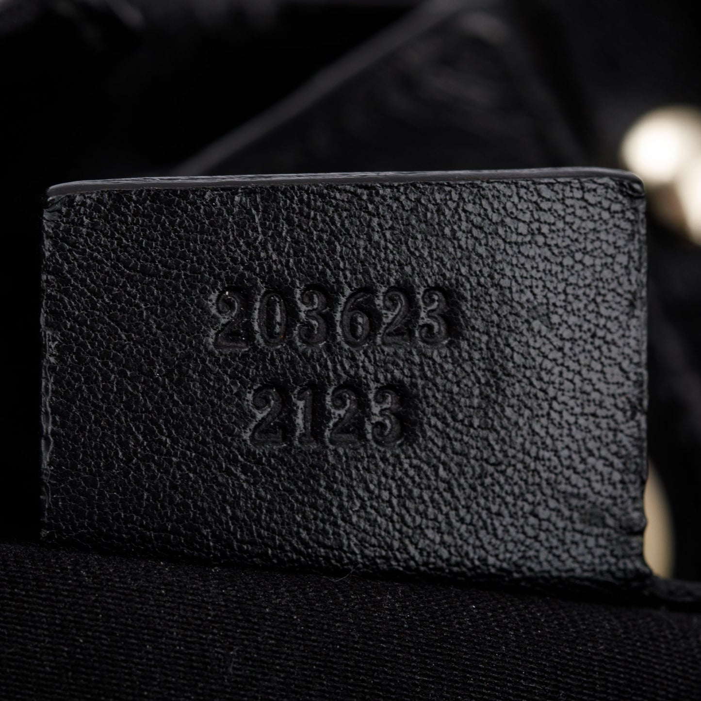 Gucci Black Leather GG Canvas Medium Studded Pelham Bag