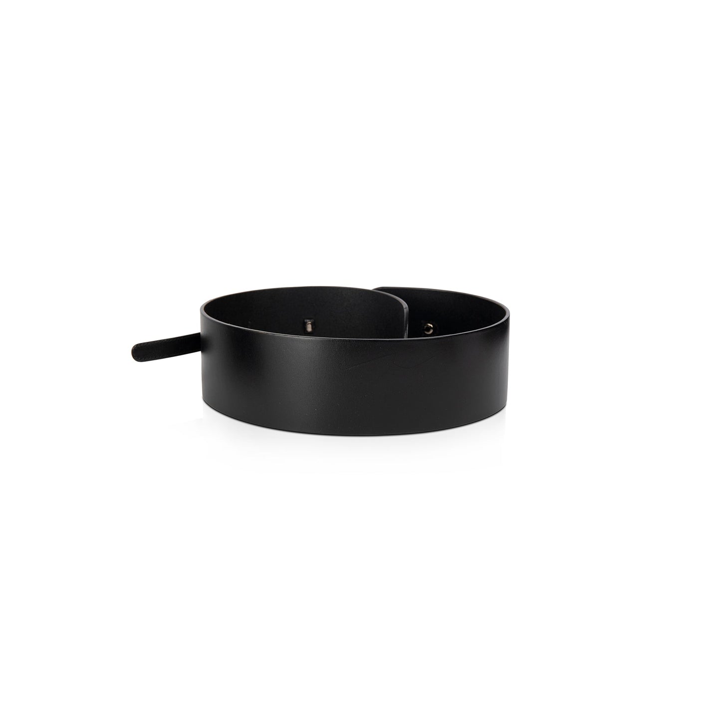 Gucci Black Leather Horsebit Wide Belt