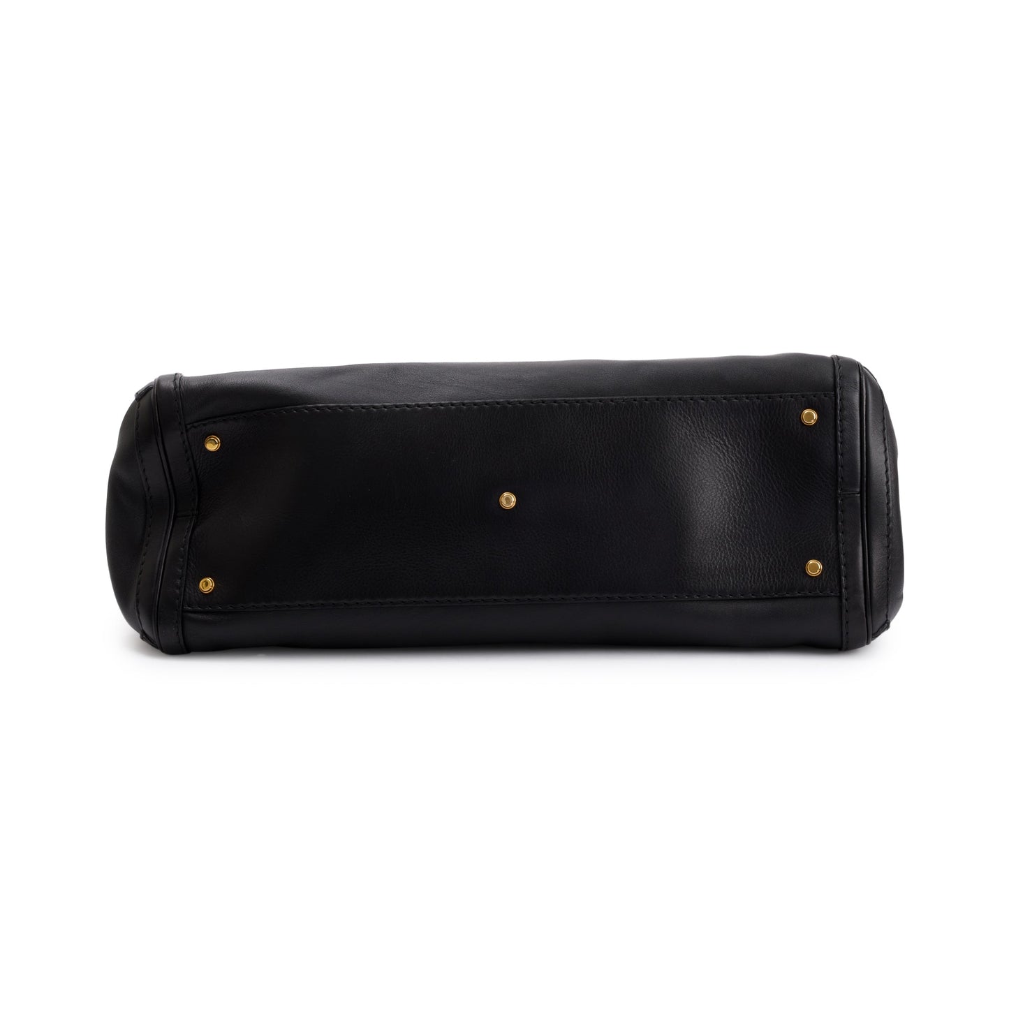Gucci Black Leather Large GG Running Tote