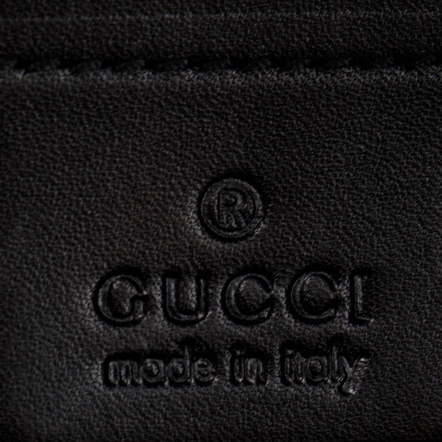 Gucci Black Leather Large GG Running Tote