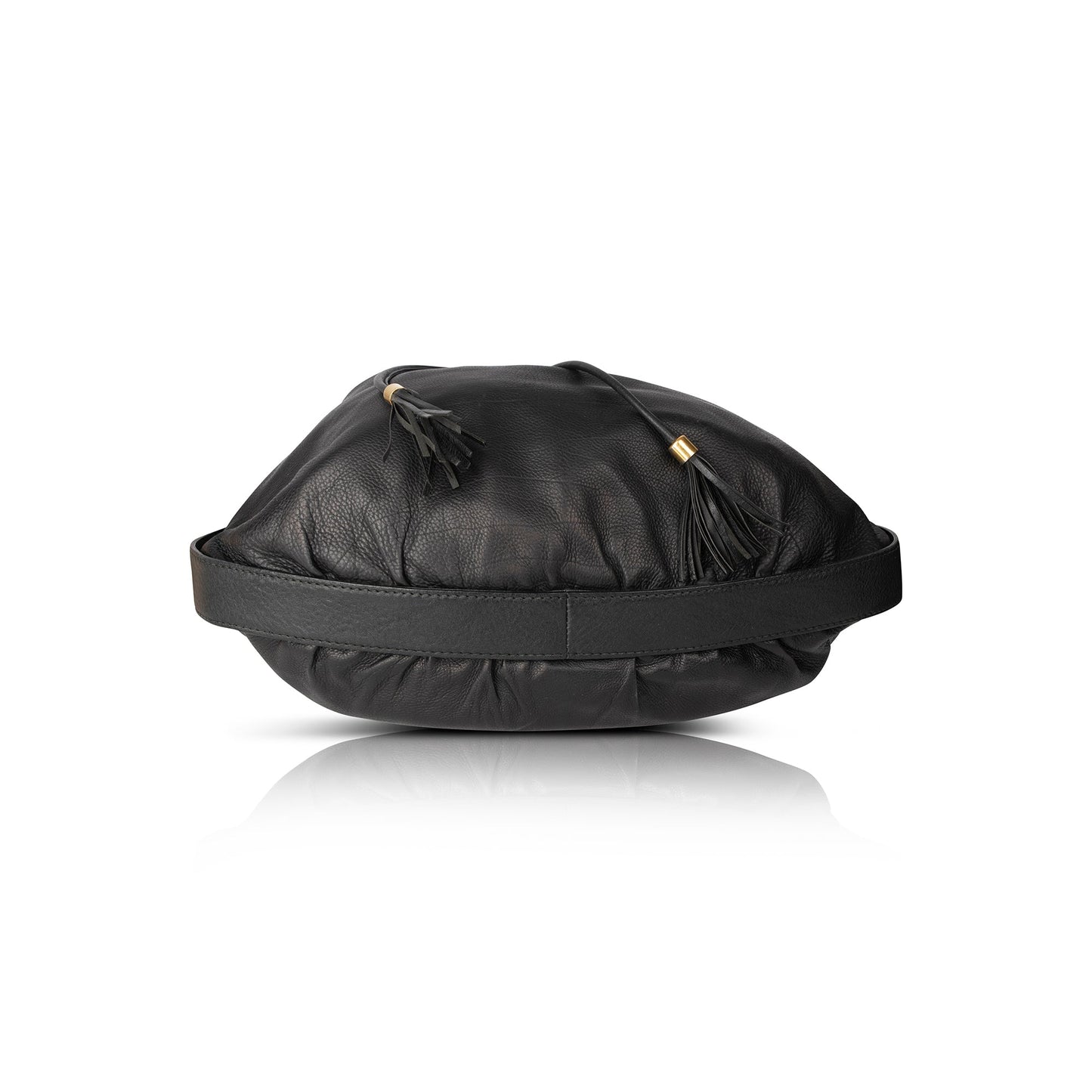 Gucci Black Leather Medium Icon Hobo Bag