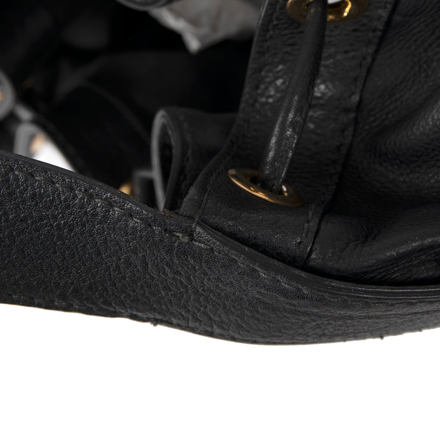 Gucci Black Leather Medium Icon Hobo Bag