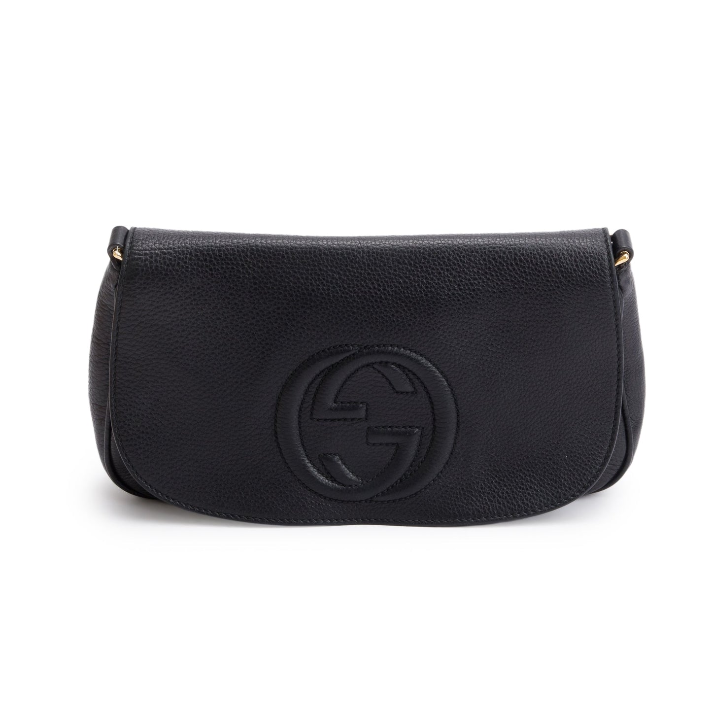 Gucci Black Leather Medium Soho Chain Crossbody Bag