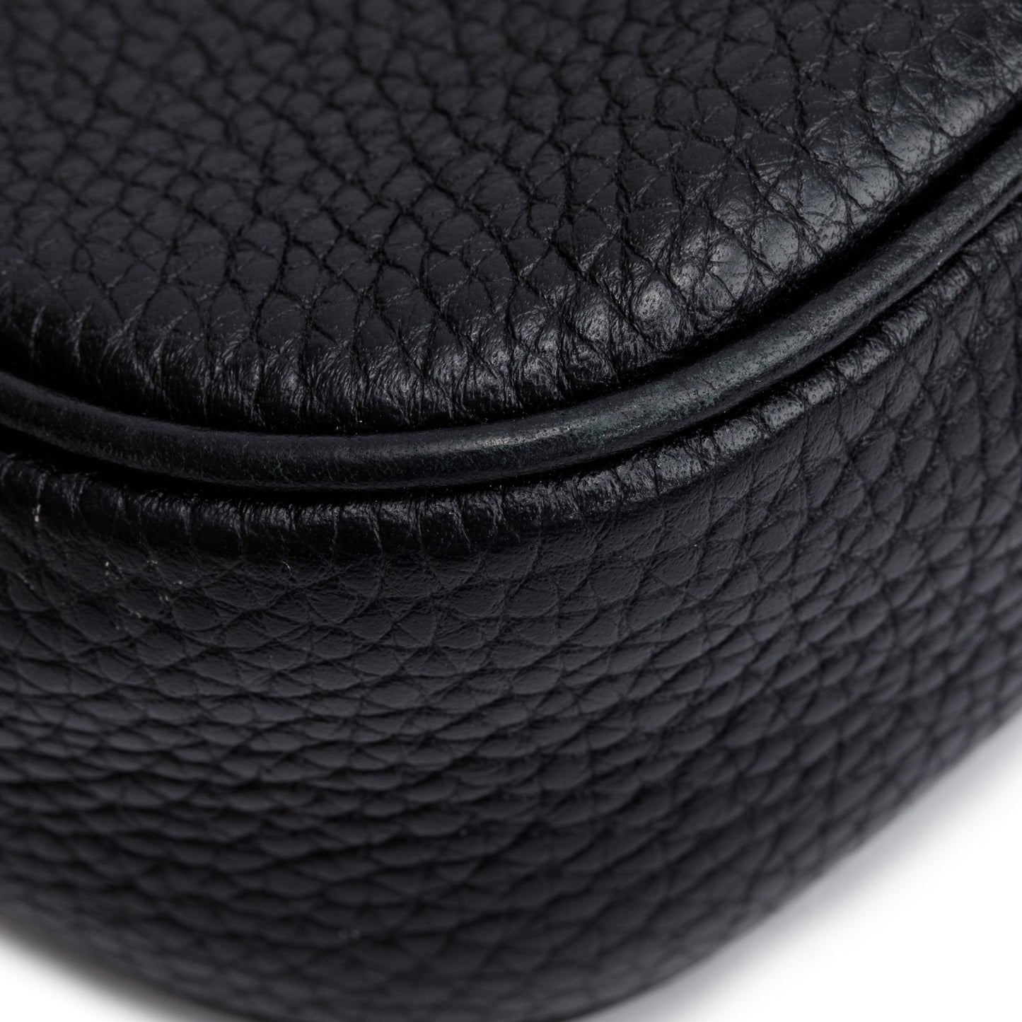 Gucci Black Leather Medium Soho Chain Crossbody Bag