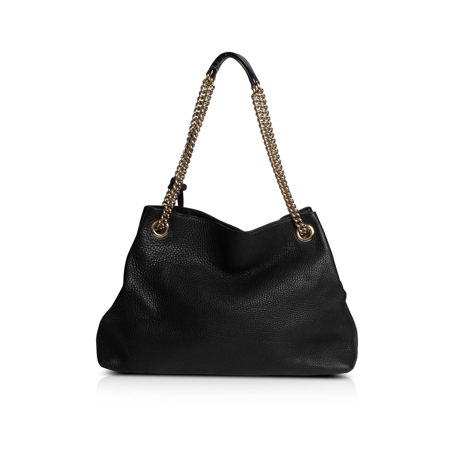 Gucci Black Leather Medium Soho Chain Shoulder Bag