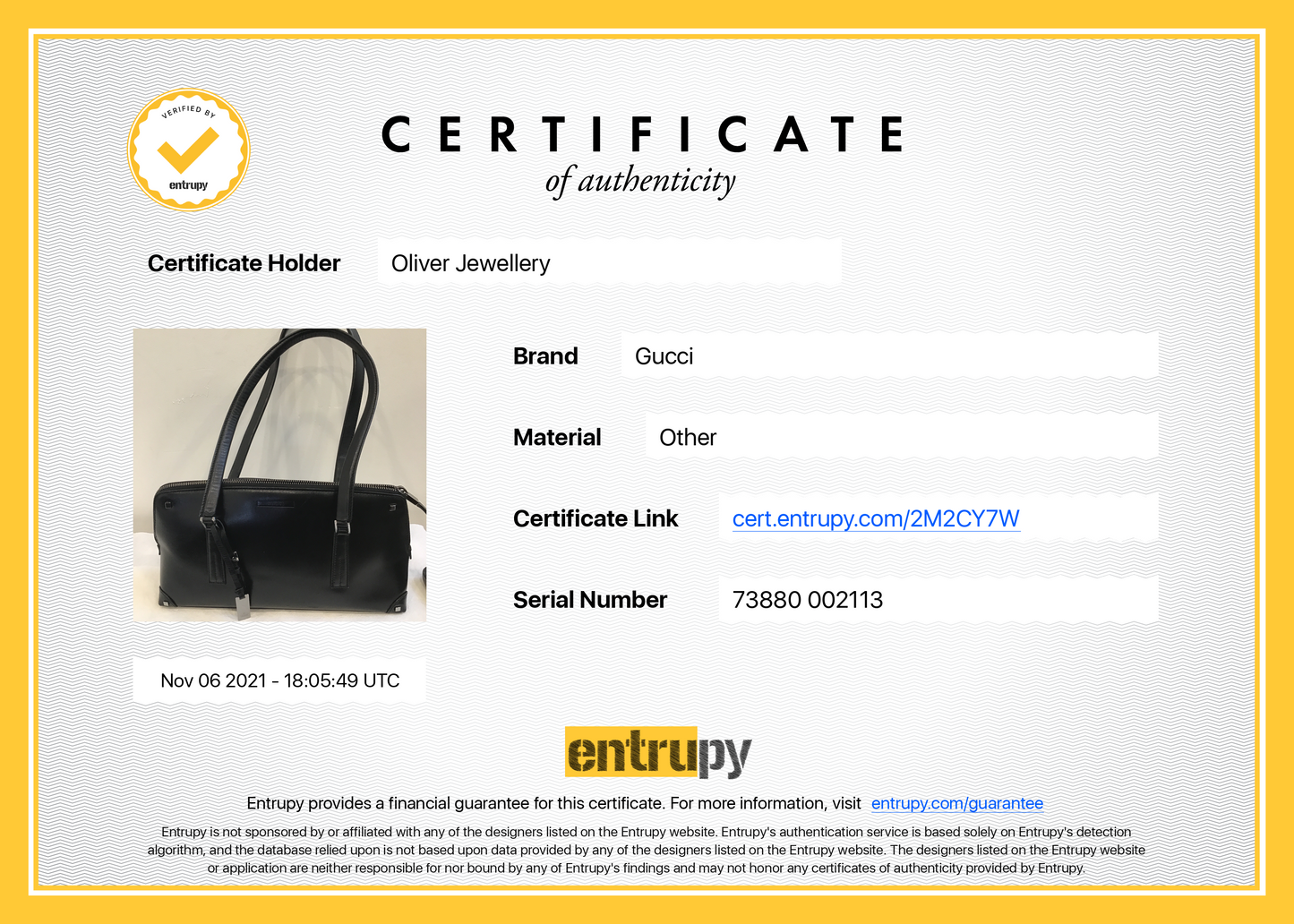 Gucci Black Leather Shoulder Bag