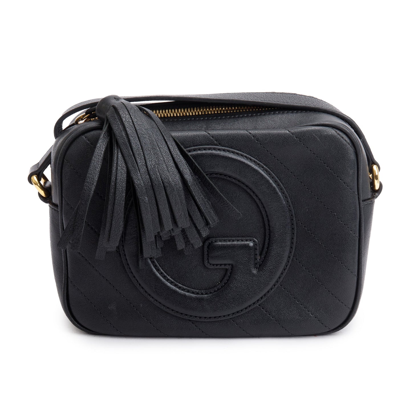 Gucci Black Leather Small Blondie Shoulder Bag