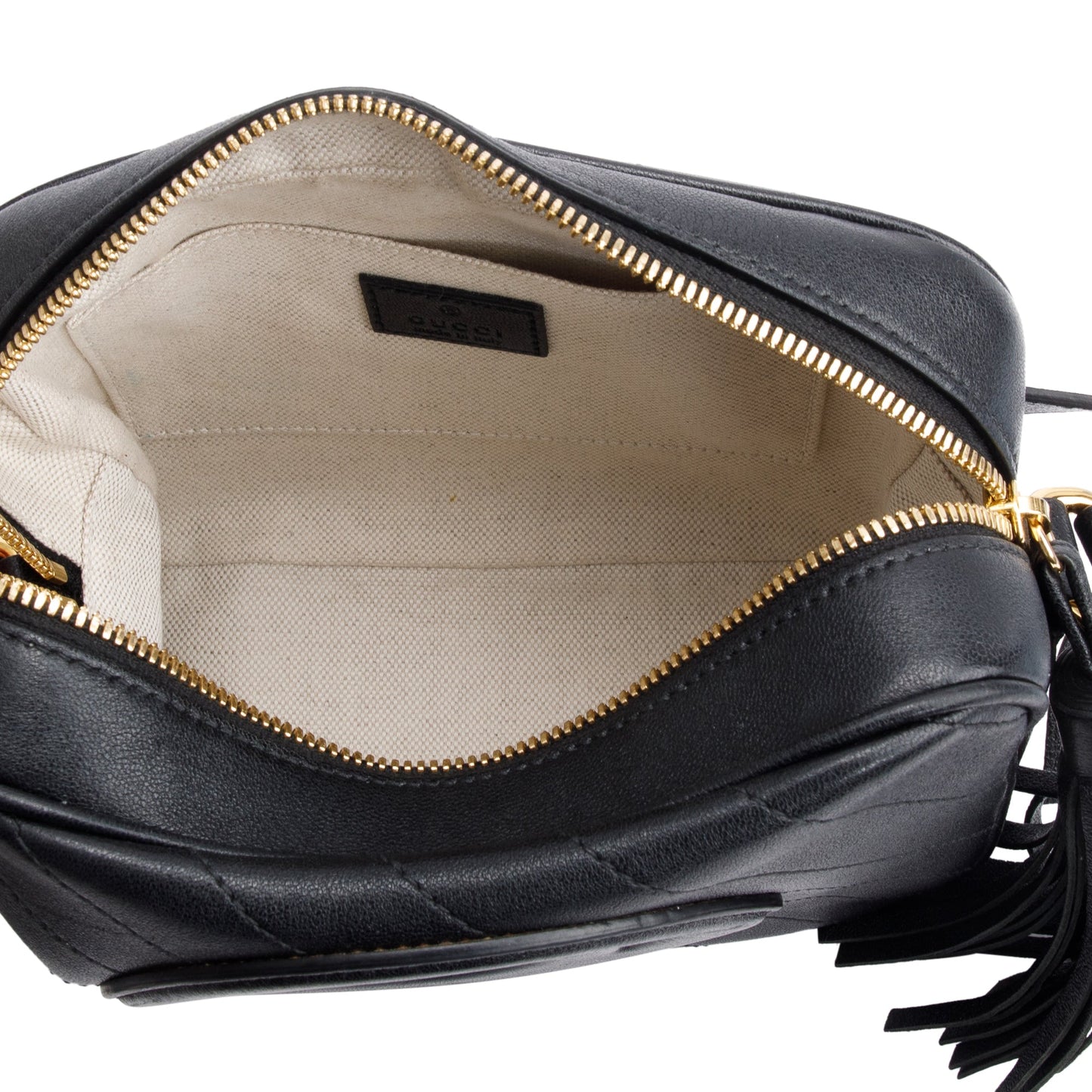 Gucci Black Leather Small Blondie Shoulder Bag