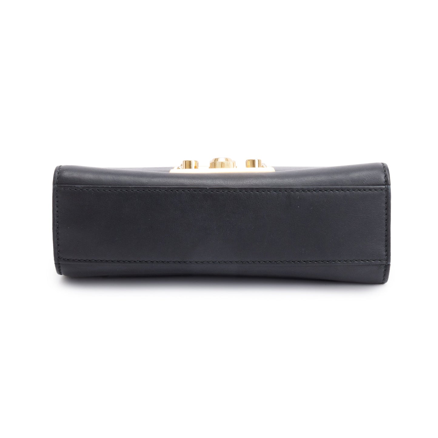 Gucci Black Leather Small Padlock Chain Shoulder Bag