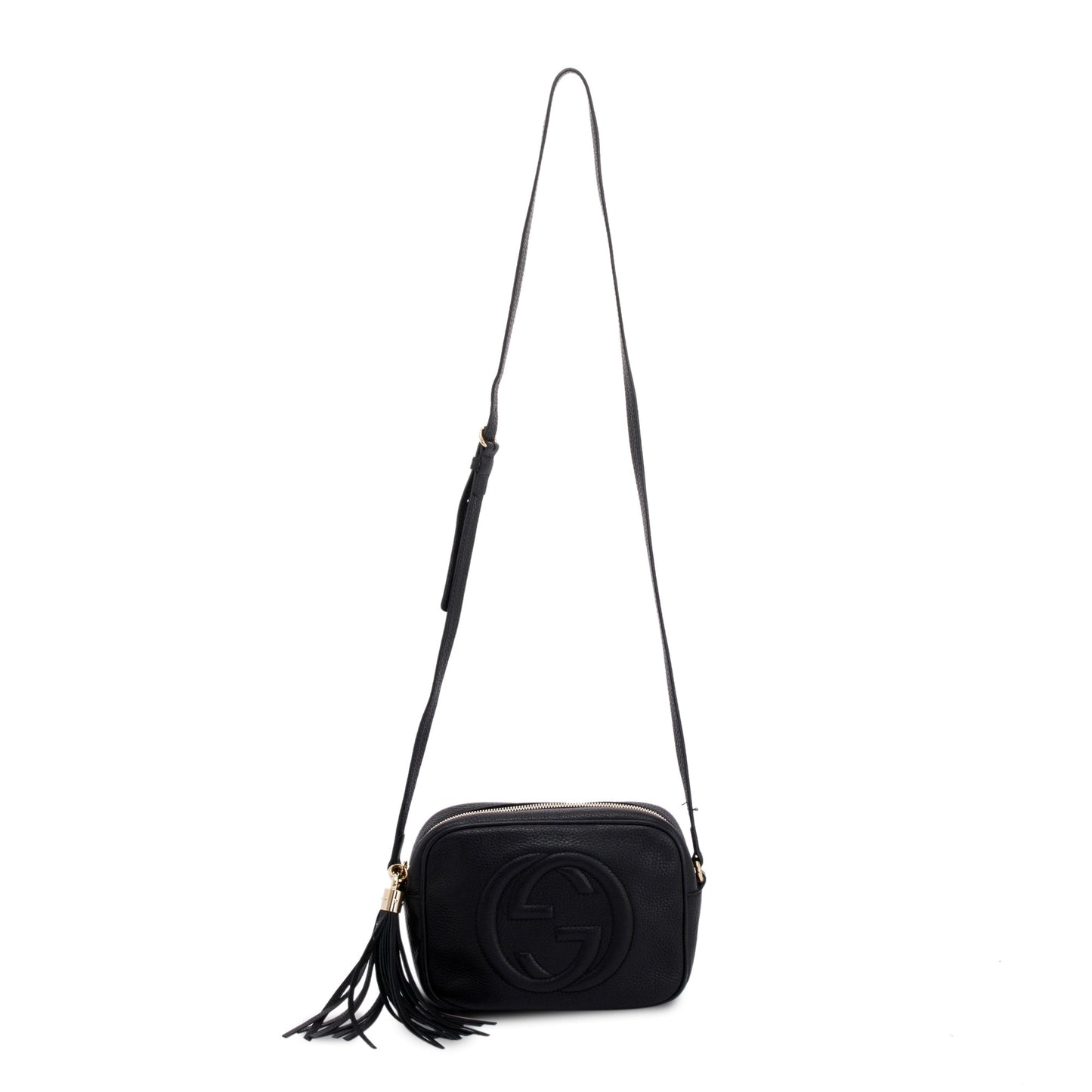 Gucci Black Leather Small Soho Disco Bag