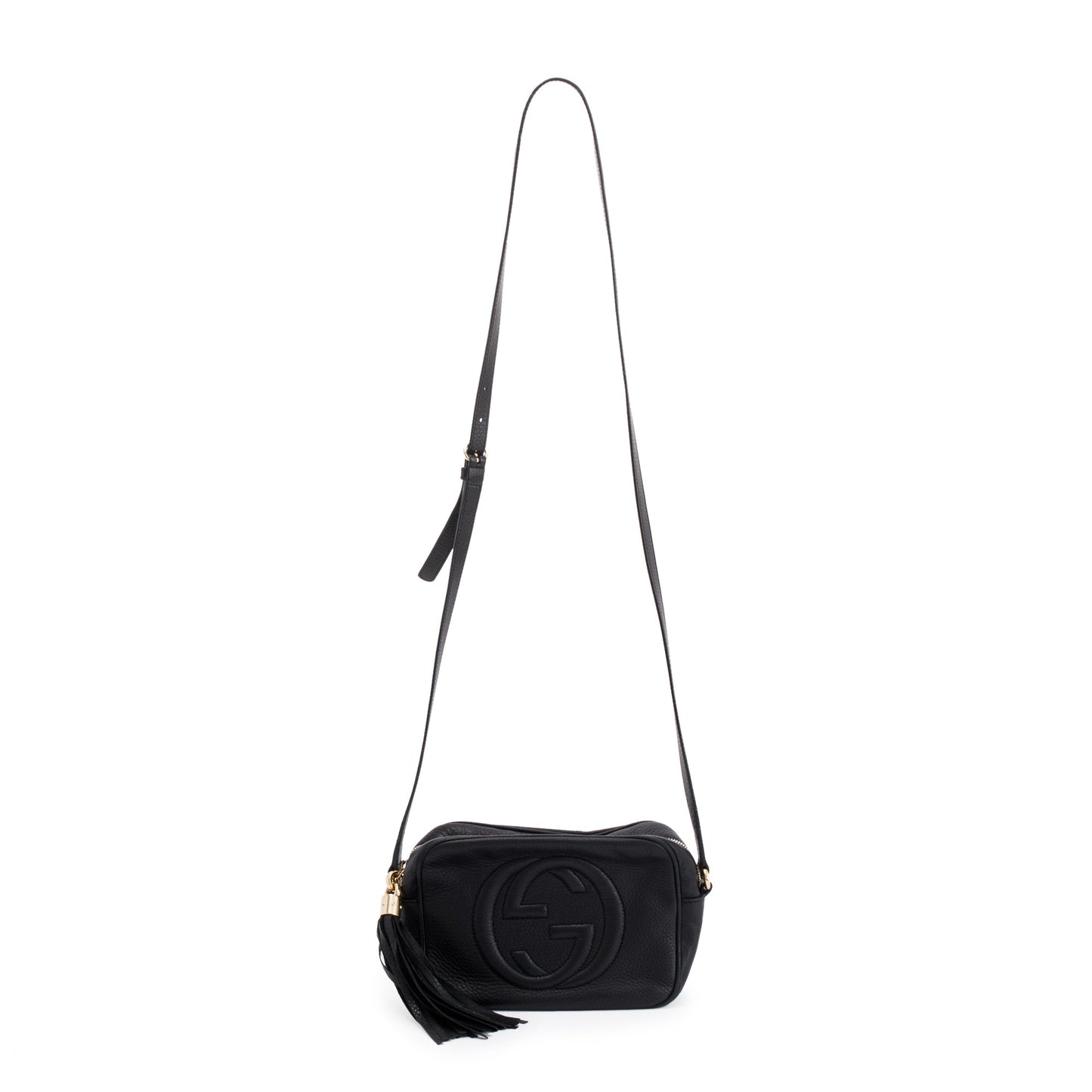 Gucci Black Leather Small Soho Disco Bag