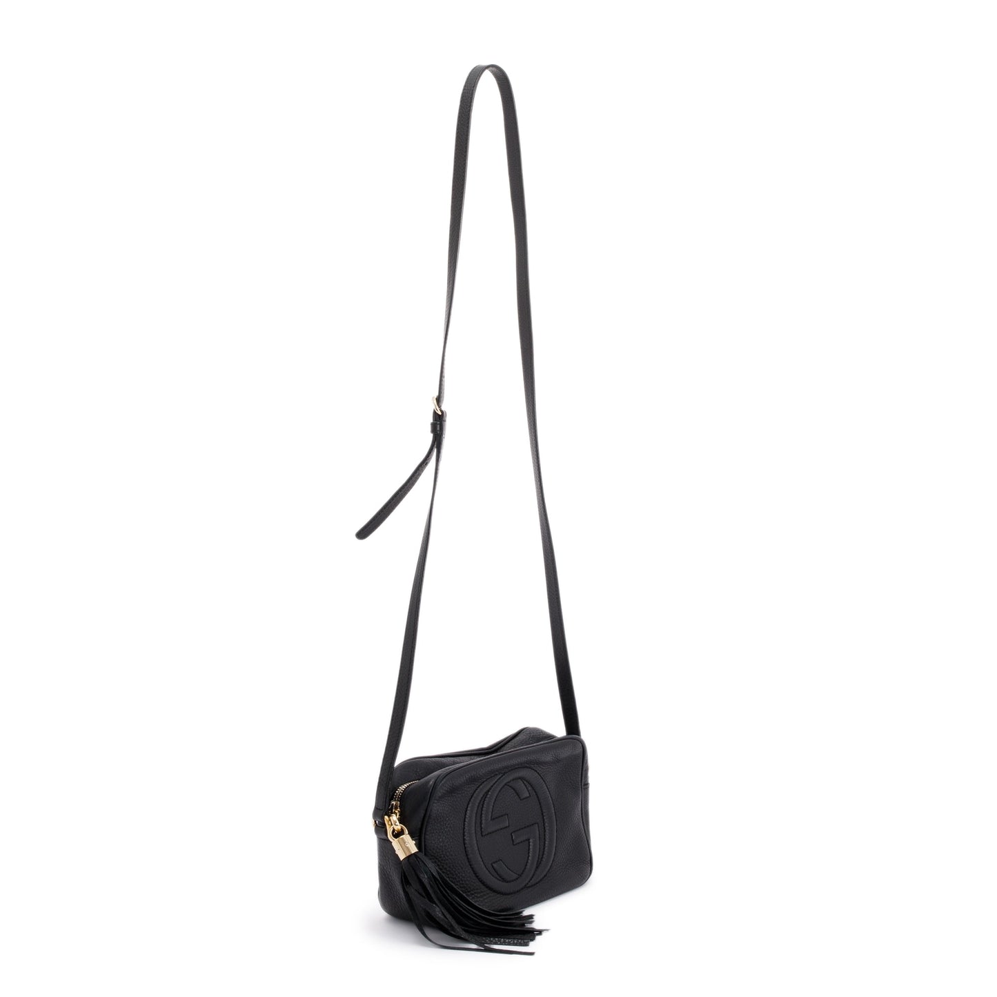 Gucci Black Leather Small Soho Disco Bag
