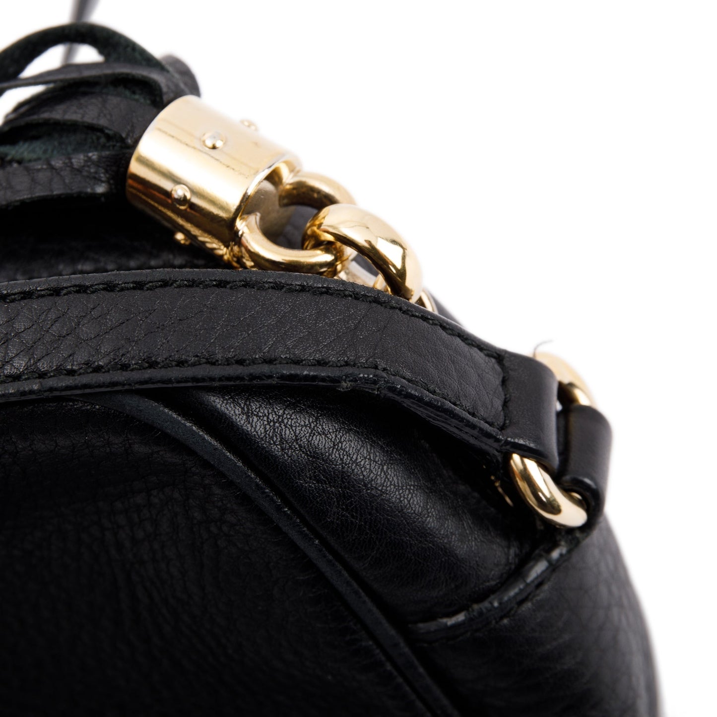 Gucci Black Leather Small Soho Disco Bag