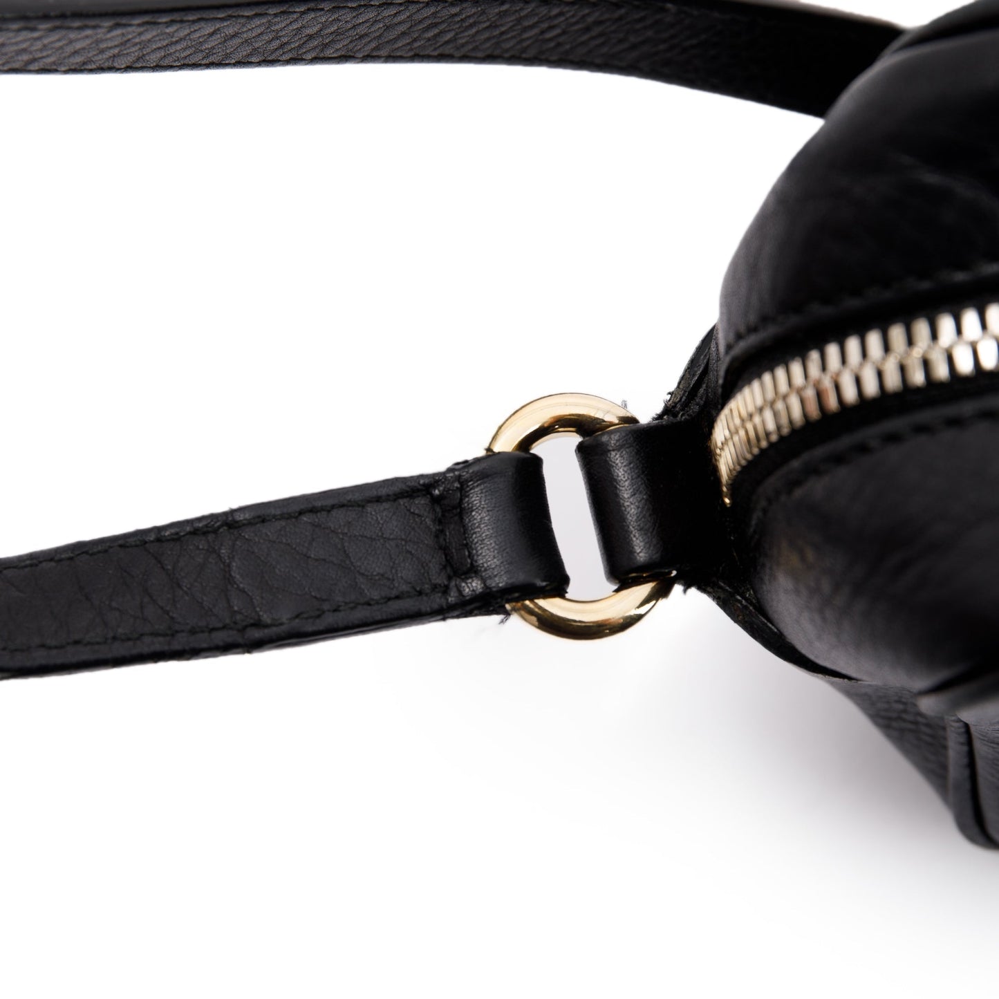Gucci Black Leather Small Soho Disco Bag