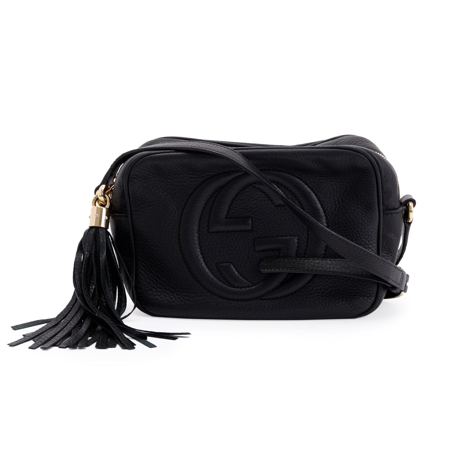Gucci Black Leather Small Soho Disco Bag