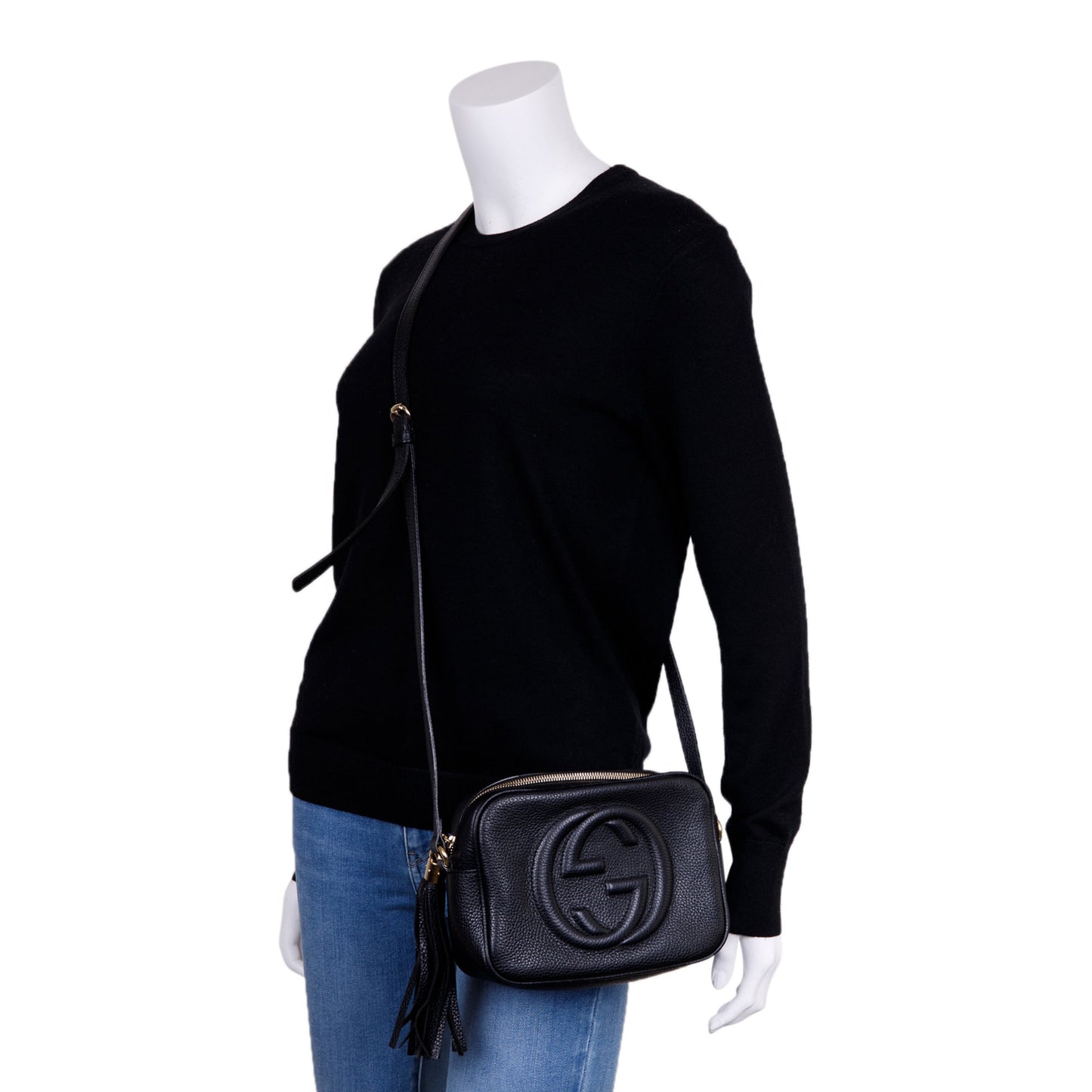 Gucci Black Leather Small Soho Disco Bag