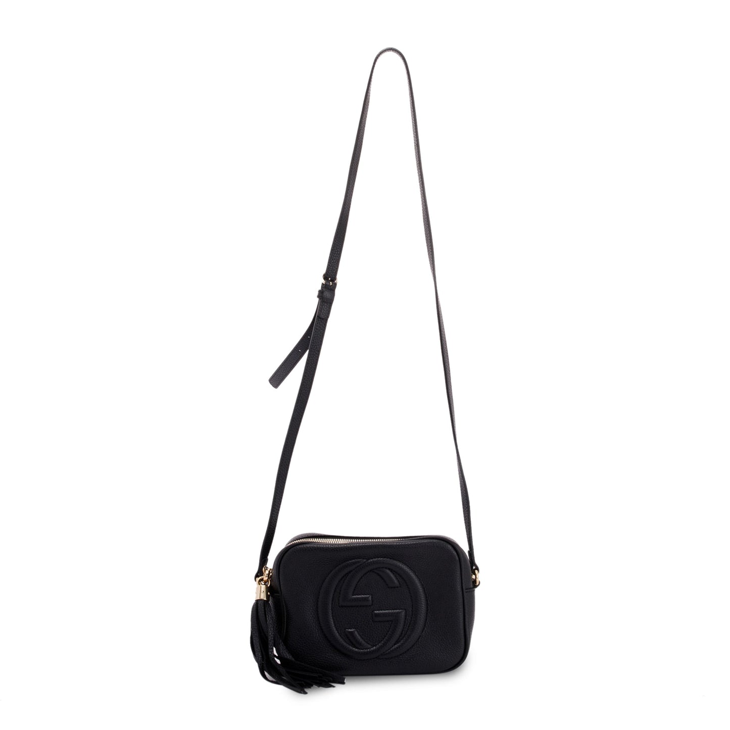 Gucci Black Leather Small Soho Disco Bag