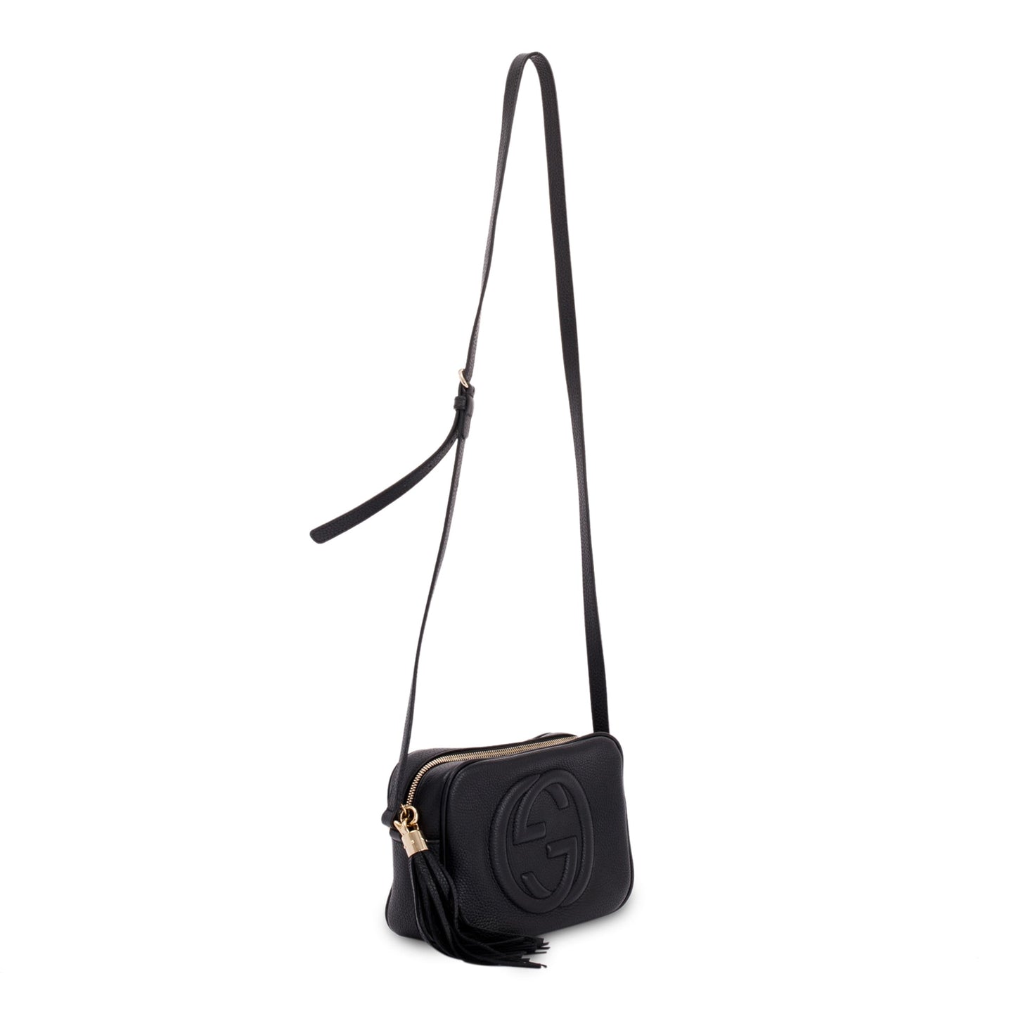 Gucci Black Leather Small Soho Disco Bag