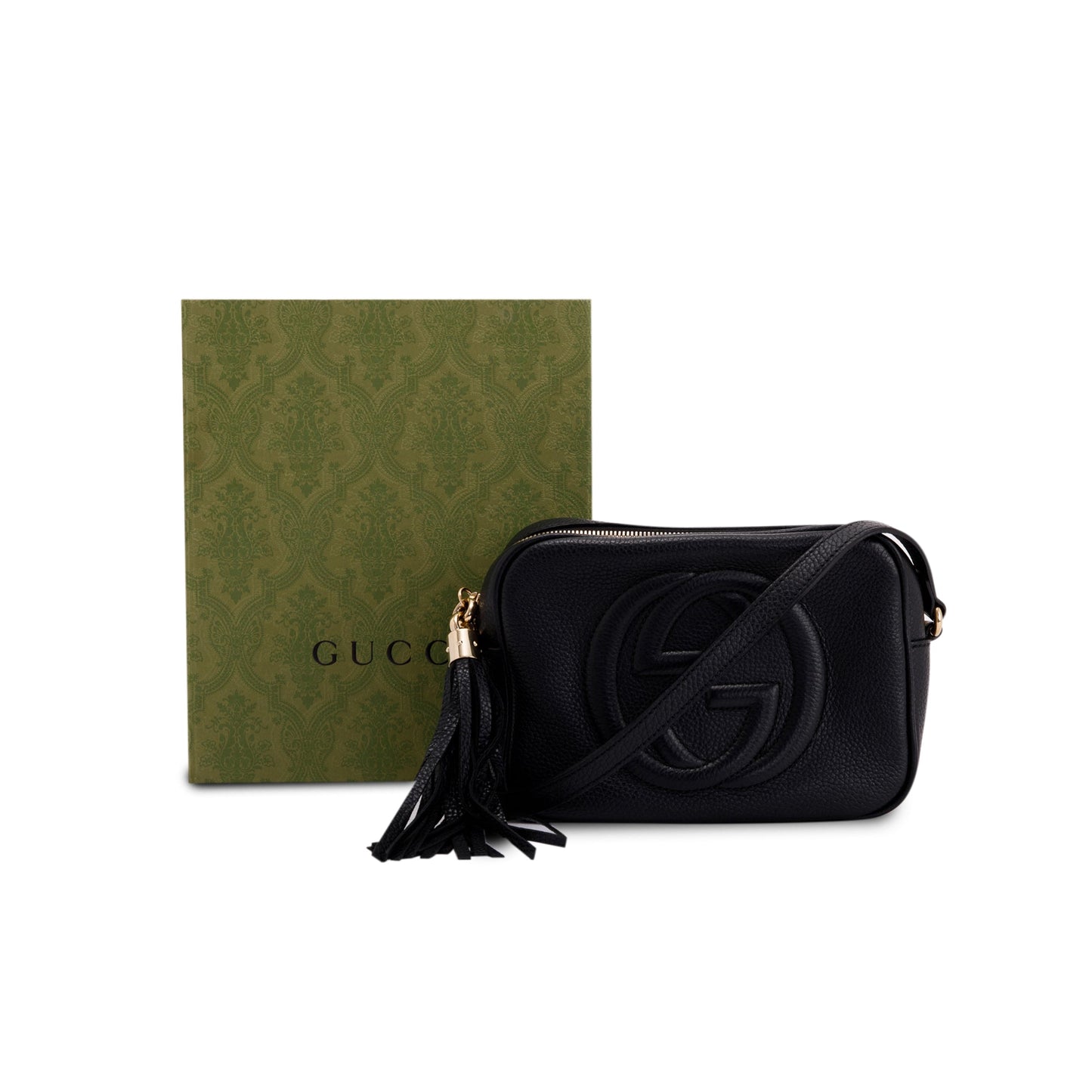 Gucci Black Leather Small Soho Disco Bag