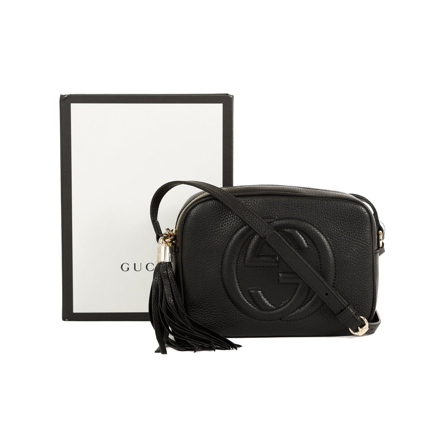 Gucci Black Leather Small Soho Disco Bag
